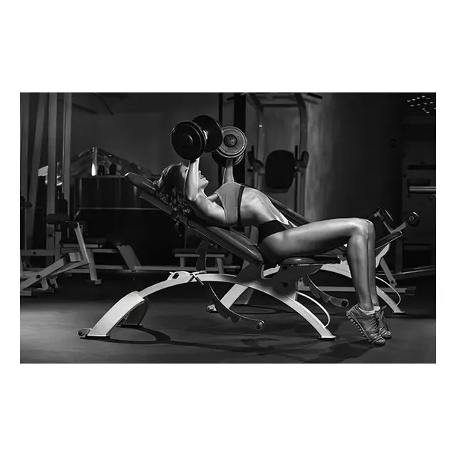 Gym Motivation Wall Art Print – Bodybuilding Fitness Poster for Home & Gym Decor
