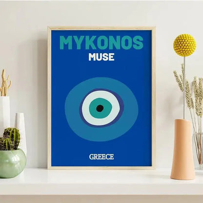 Travel Poster Set – Mykonos, Ibiza & Miami Boho Wall Art Print