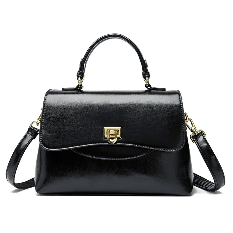 Designer Leather Handbag for Women – Multilayer Crossbody Shoulder Bag
