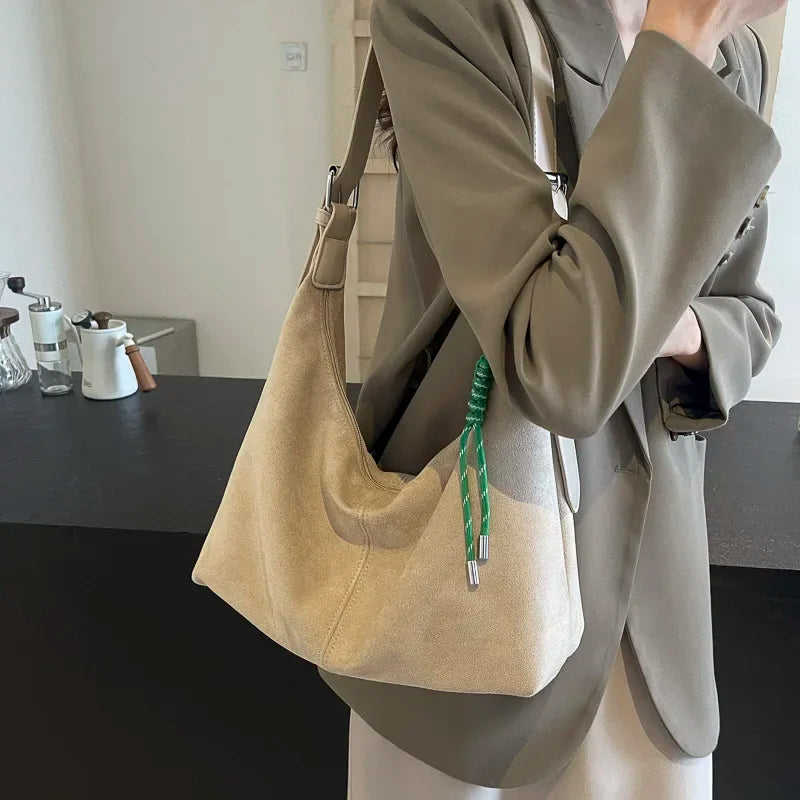 PU Leather Hobo Shoulder Bag – Women's Y2K Korean Style Handbag