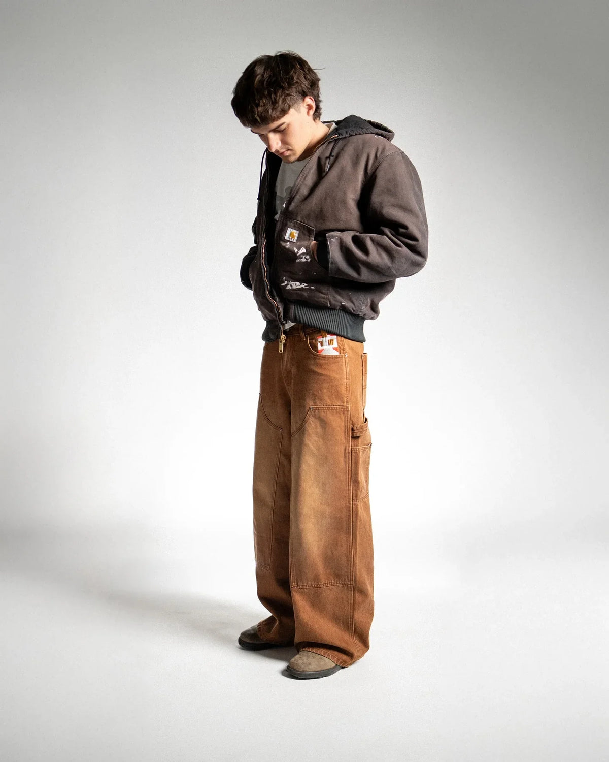 Skull Embroidered Y2K Baggy Jeans – Gothic Streetwear Denim