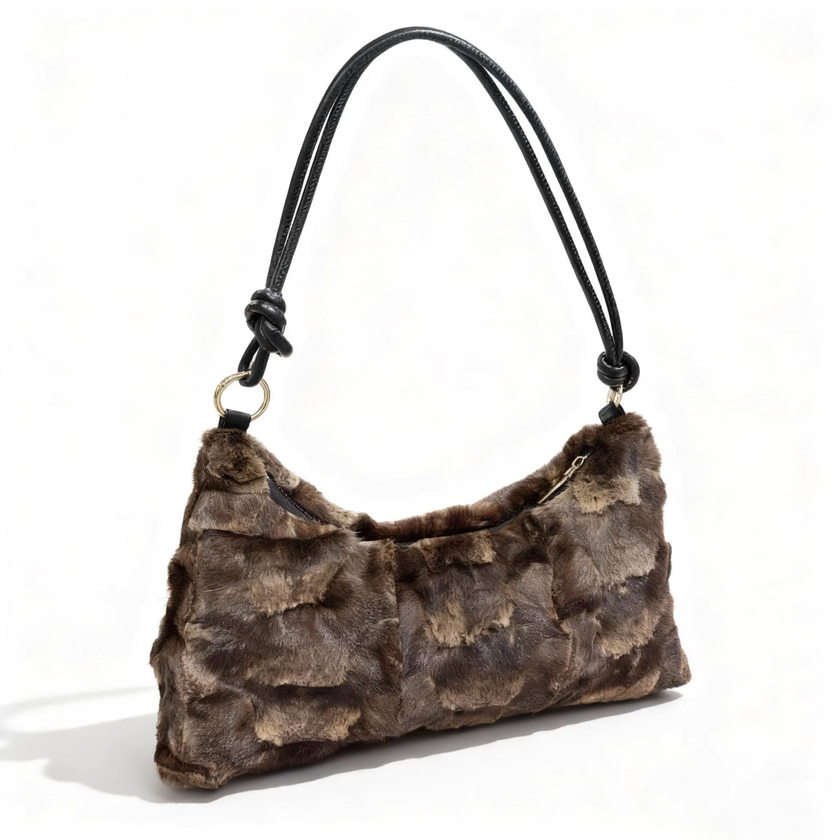 Mink Fur Shoulder Bag – Luxury Women's Crossbody Handbag