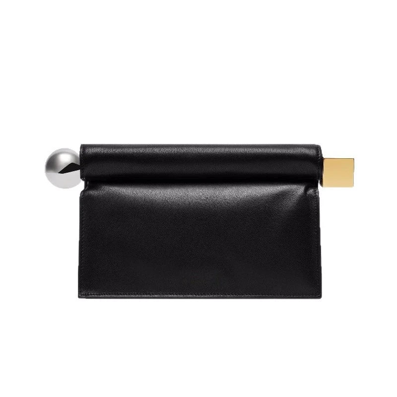 Metallic Clutch Bag for Women – Mini Chain Crossbody Evening Purse