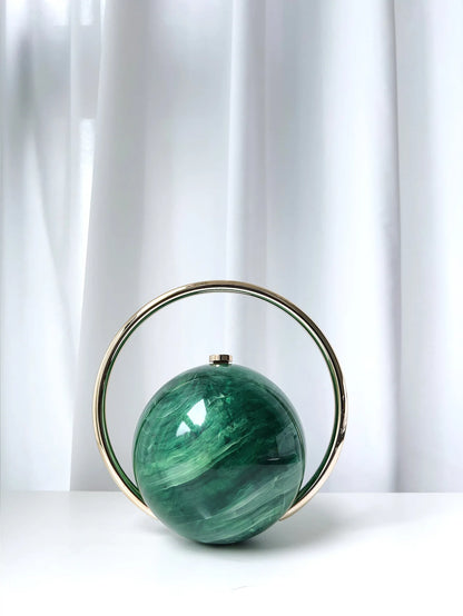 Round Ball Clutch Bag for Women – Luxury Mini Shoulder Purse