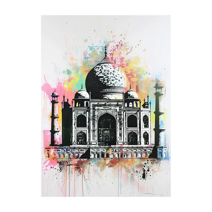 Graffiti Lion Art Poster – Colorful Abstract Canvas Wall Print