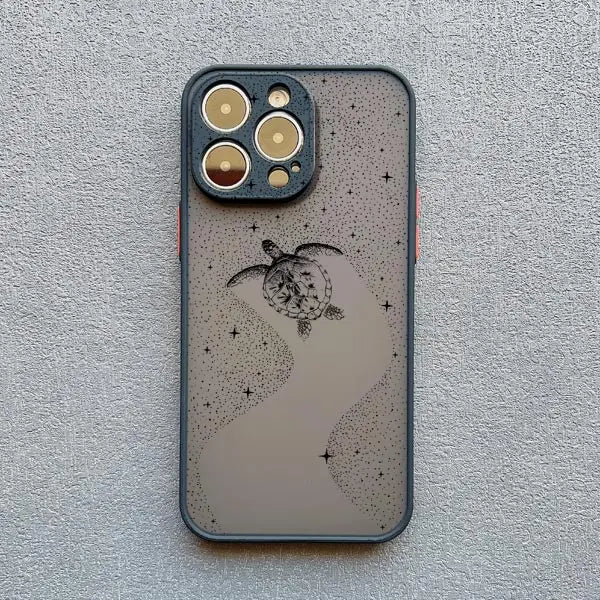 Manta Ray Dotted Art Phone Case – iPhone 17 16 15 14 13 12 11 Pro Max
