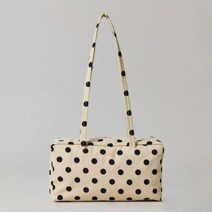 Women Eco-friendly Nylon Polka Dot Shoulder Bag