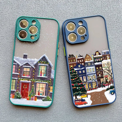 Christmas Snow Village iPhone Case – Winter Holiday Phone Cover
