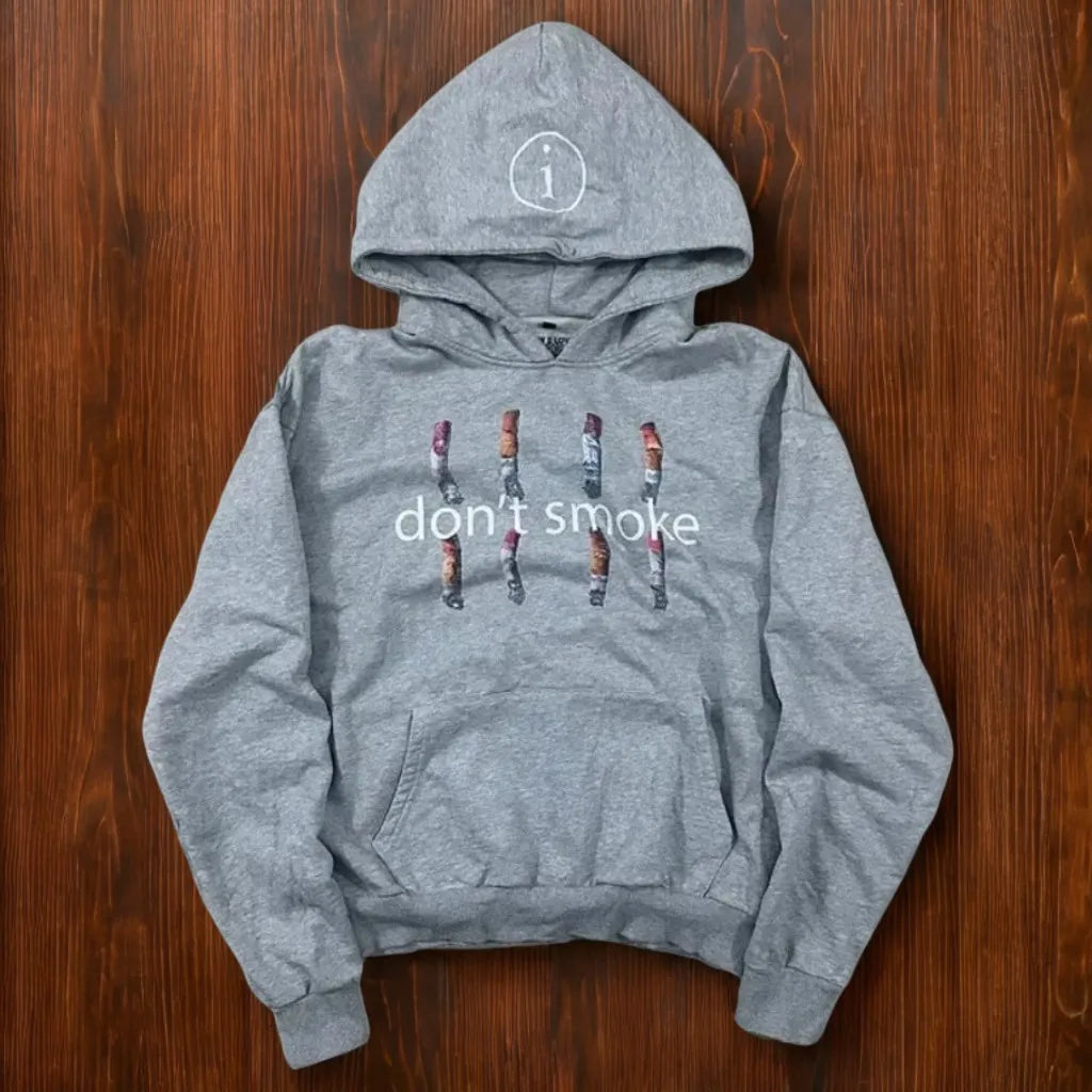 Men Women Vintage Dont Smoke Print Sweatshirt Classic Hip Hop Streetwear Tracksuit Clothing Loose