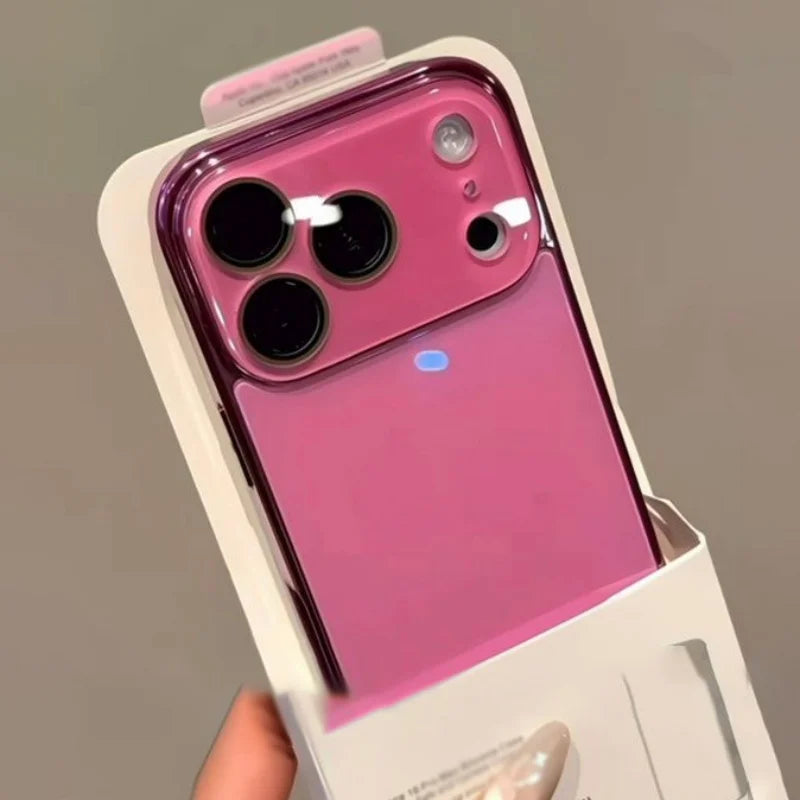 Tempered Glass Camera Case for iPhone – Plating Candy Armor Cover