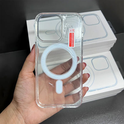 Clear MagSafe iPhone Case – Shockproof Transparent Cover