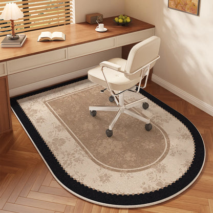 Oval Office Chair Mat – Anti-Slip Floor Protector for Home & Desk