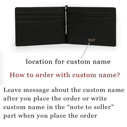 Customized Genuine Cow Leather Crocodile Embossed Men Money Clip Slim Card Pack Bills Cash Clips