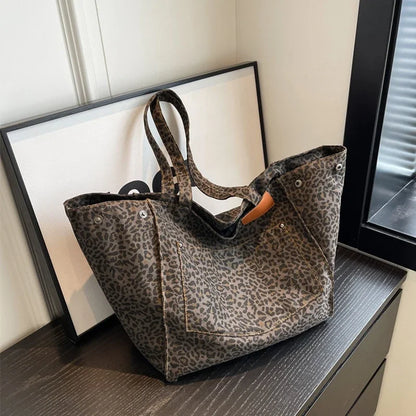 Autumn and Winter New Leopard Print Handbag