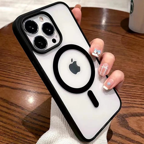 MagSafe Magnetic iPhone Case – Clear Hard Cover for iPhone 11–17 Pro Max