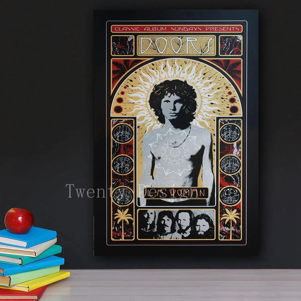 The Doors Vintage Concert Poster – Retro Rock Music Wall Art