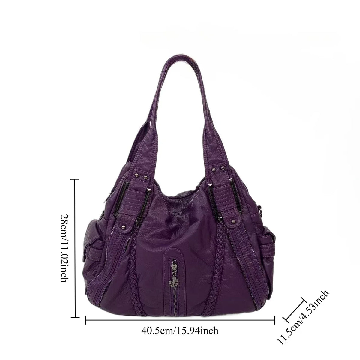 Y2K Multi-Pocket Tote Bag – Large Punk Shoulder Bag