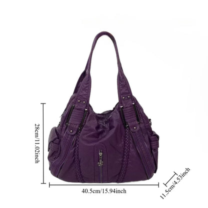 Y2K Multi-Pocket Tote Bag – Large Punk Shoulder Bag