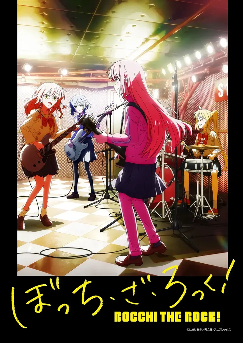 Bocchi the Rock Anime Poster Canvas Print – Kawaii Music Wall Art