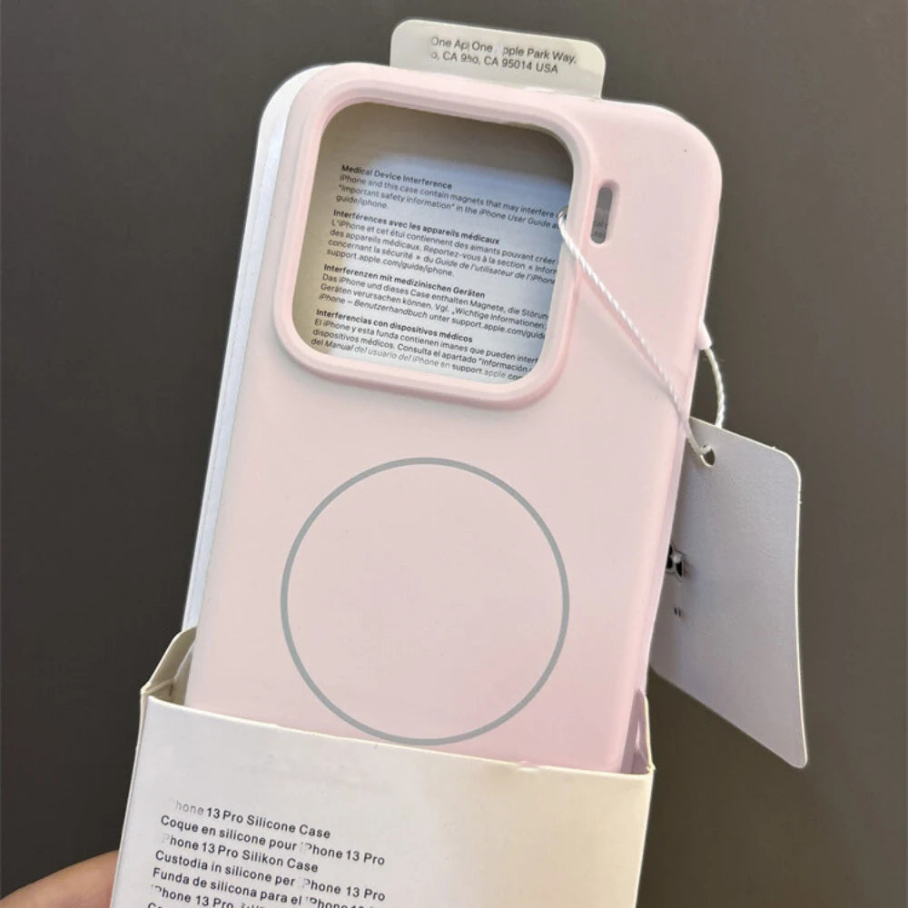 Magnetic Liquid Silicone Case for Xiaomi 13 / 14 / 15 Series – Shockproof Flocking Cover