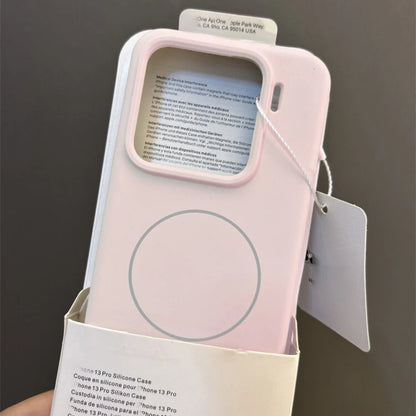 Magnetic Liquid Silicone Case for Xiaomi 13 / 14 / 15 Series – Shockproof Flocking Cover