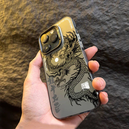 Chinese Dragon iPhone Case – Hard Matte Cover for iPhone 17 16 15 14 13 12 11 Series