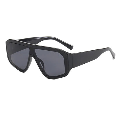 Oversized Square Shield Sunglasses for Women & Men – UV400 Mirror