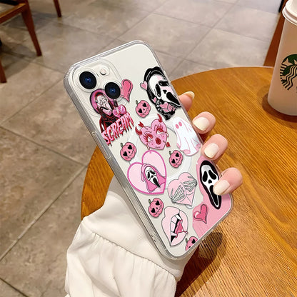Ghostface Scream iPhone Case – Clear Magnetic Cover
