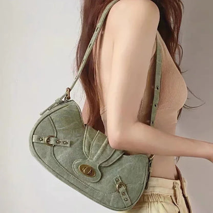Y2K Vintage Shoulder Bag – Retro American Street Style Purse