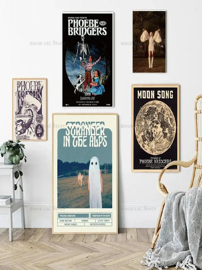 Phoebe Bridgers Music Poster – Moon Song Wall Art Print