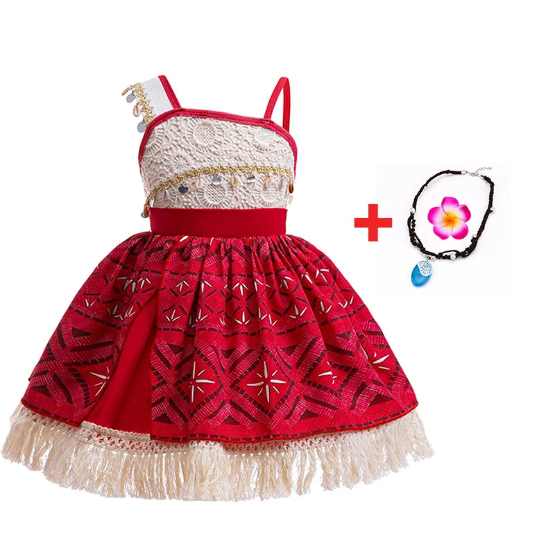 Moana Dress Costume For Girls Halloween Party