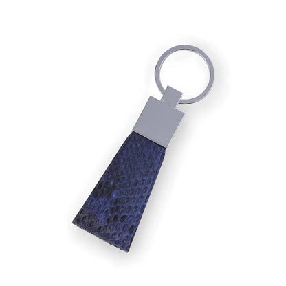 Premium Exotic Skin Leather Key Fob – Luxury Gift Keychain