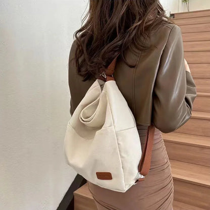 Large Capacity Canvas Commuting Crossbody Tote Bag