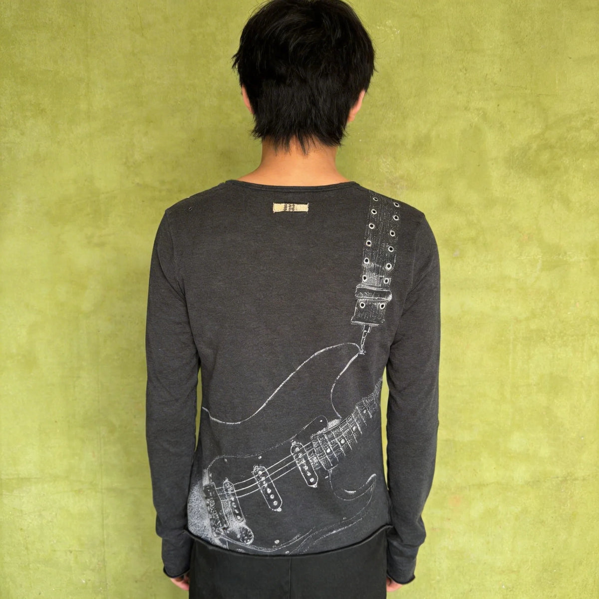Guitar Print Long Sleeve T-Shirt – Y2K Harajuku Streetwear