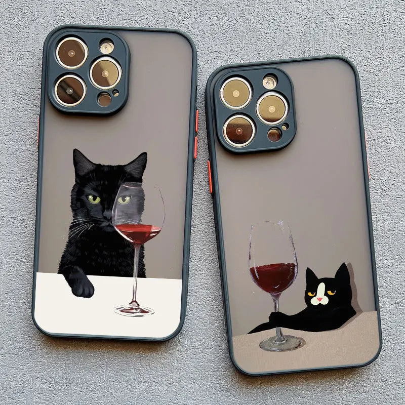 Funny Cat Phone Case for iPhone 17 16 15 14 13 12 11 X Shockproof