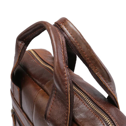 Genuine Leather Men's Crossbody Messenger Bag