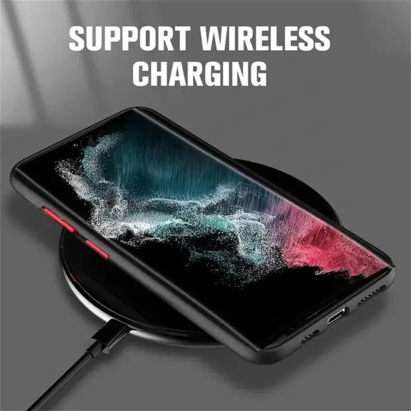 Samsung Galaxy Magnetic Matte Case – Wireless Charging Compatible