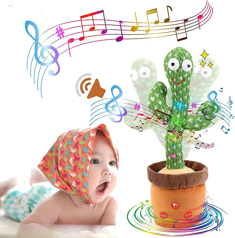 Dancing Talking Cactus Plush Toy With Music