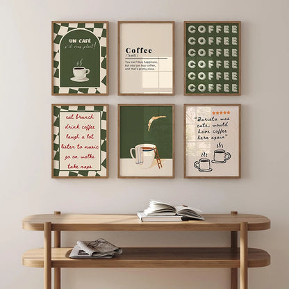 Coffee Diver Wall Art Print – Whimsical Kitchen Poster