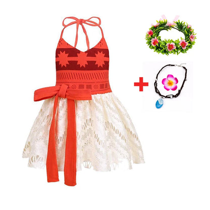 Moana Dress Costume For Girls Halloween Party