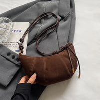 Coffee Faux Suede