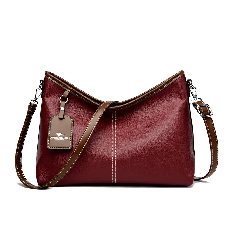 High Quality Soft Pu Leather Shoulder Hand Bags