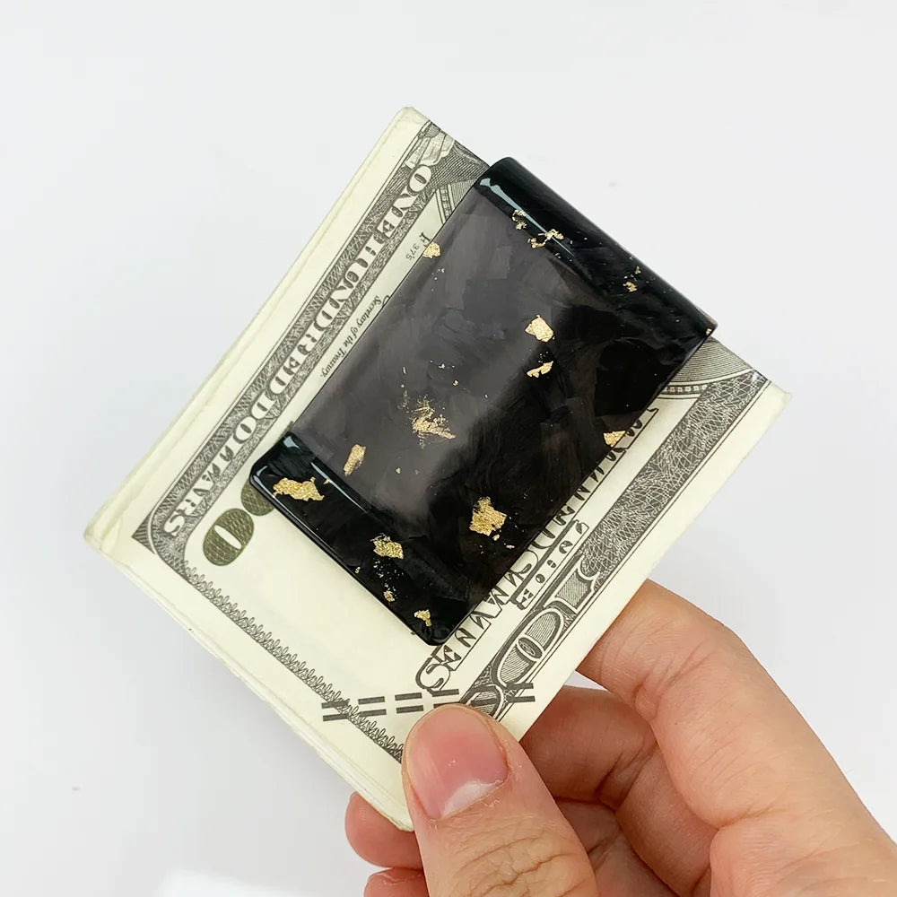 Forged Carbon Fiber Money Clip with Card Holder – 38mm Slim