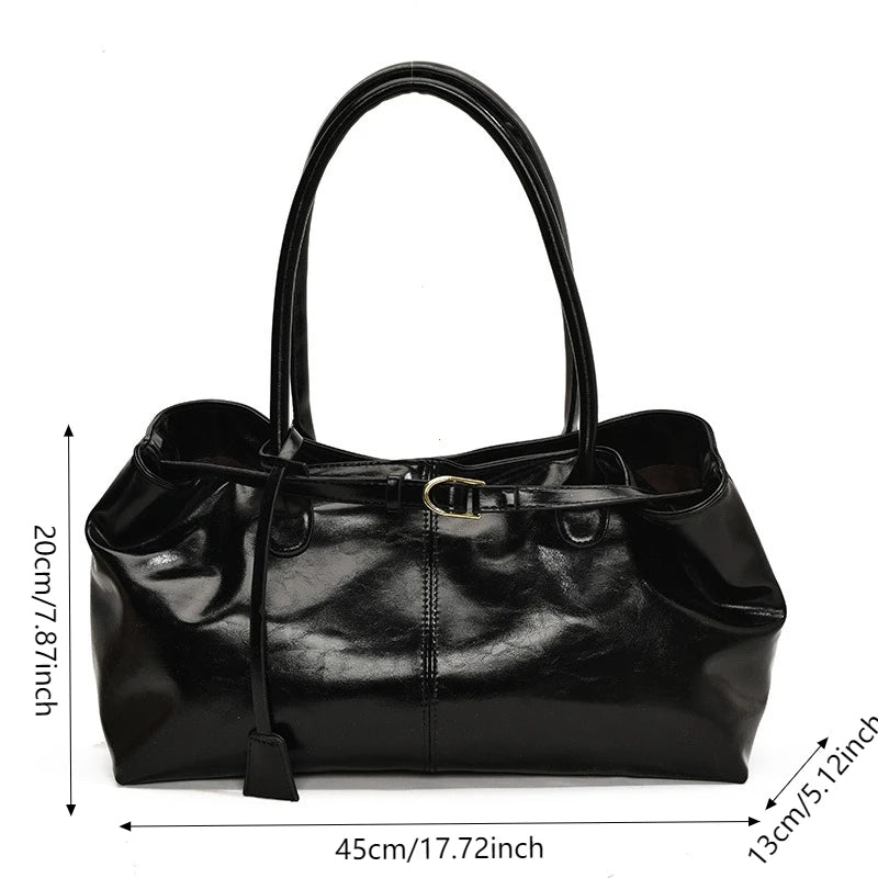 Vintage Handbag for Women Large Capacity New Underarm Commuting Bag