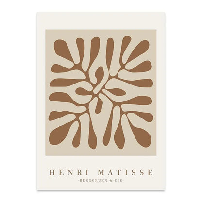 Matisse Boho Abstract Wall Art Poster – Minimalist Line Figure Print