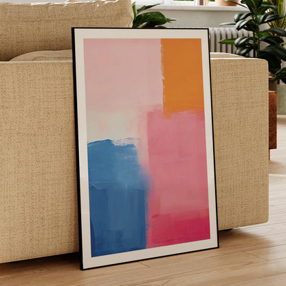 Abstract Color Block Wall Art Print – Vibrant Modern Poster