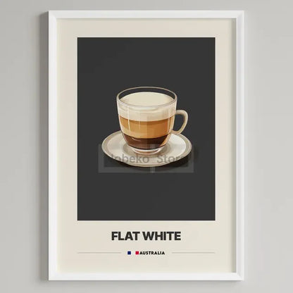 Italian Coffee Minimalist Poster | Cappuccino Espresso Latte Wall Art Print