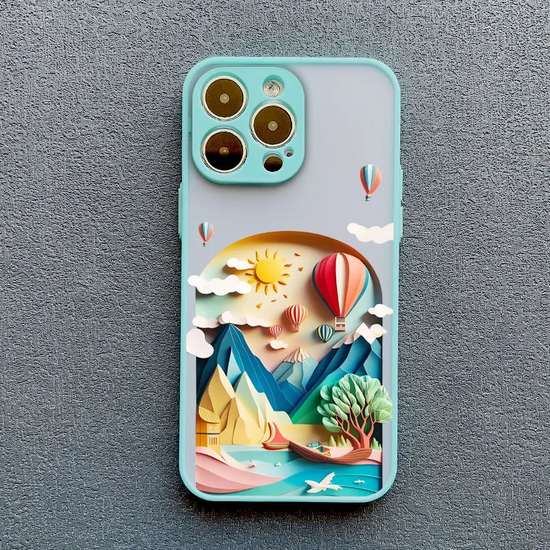 Mountain Landscape Scenery iPhone Case – Colorful Nature Print