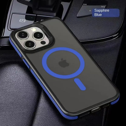 MagSafe Matte Translucent Armor iPhone Case – Shockproof, Multi-Model
