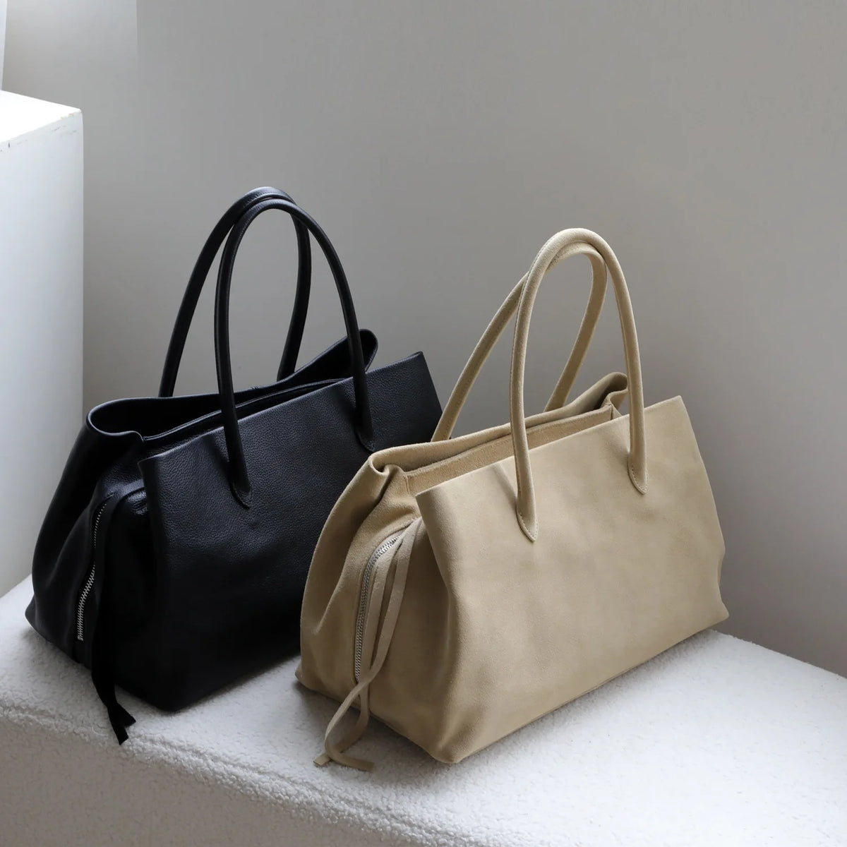 Genuine Leather Tote Bag for Women – Luxury Cowhide Handbag
